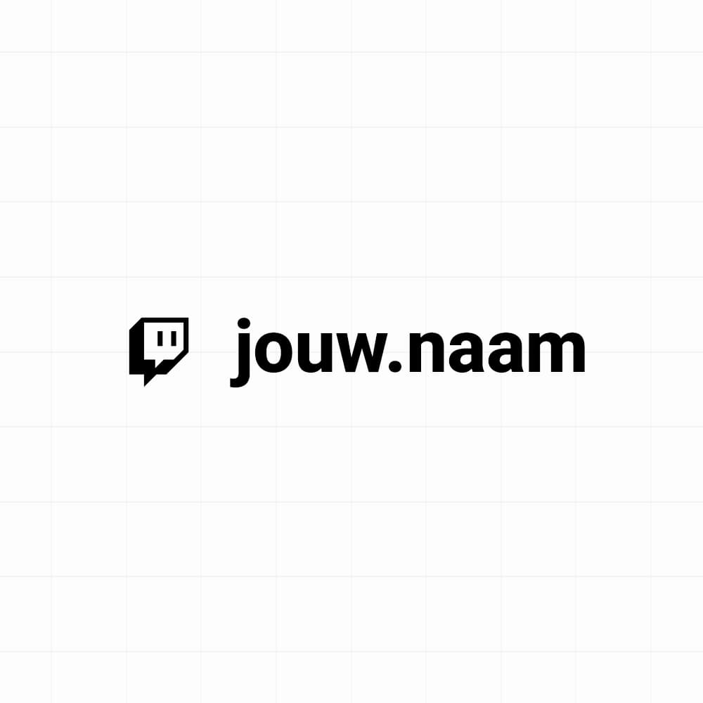 Twitch - Sticker met eigen naam - vinyl sticker kopen bij De Stickerbaas