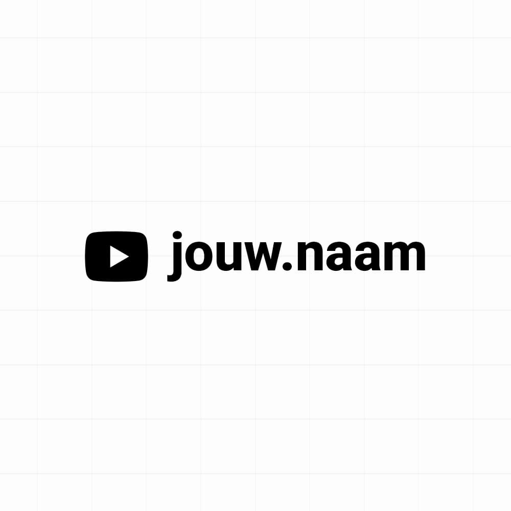 YouTube - Sticker met eigen naam - vinyl sticker kopen bij De Stickerbaas