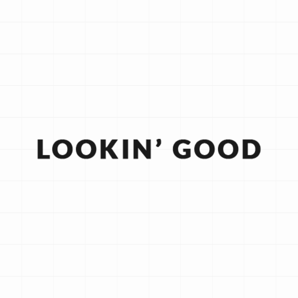 Lookin'good - Leuke (auto)spiegel motivatie sticker - vinyl sticker kopen bij De Stickerbaas