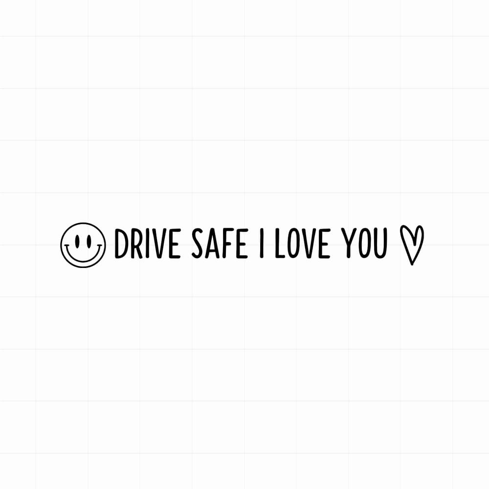 Drive save I love you sticker - Leuke autospiegel sticker - vinyl sticker kopen bij De Stickerbaas